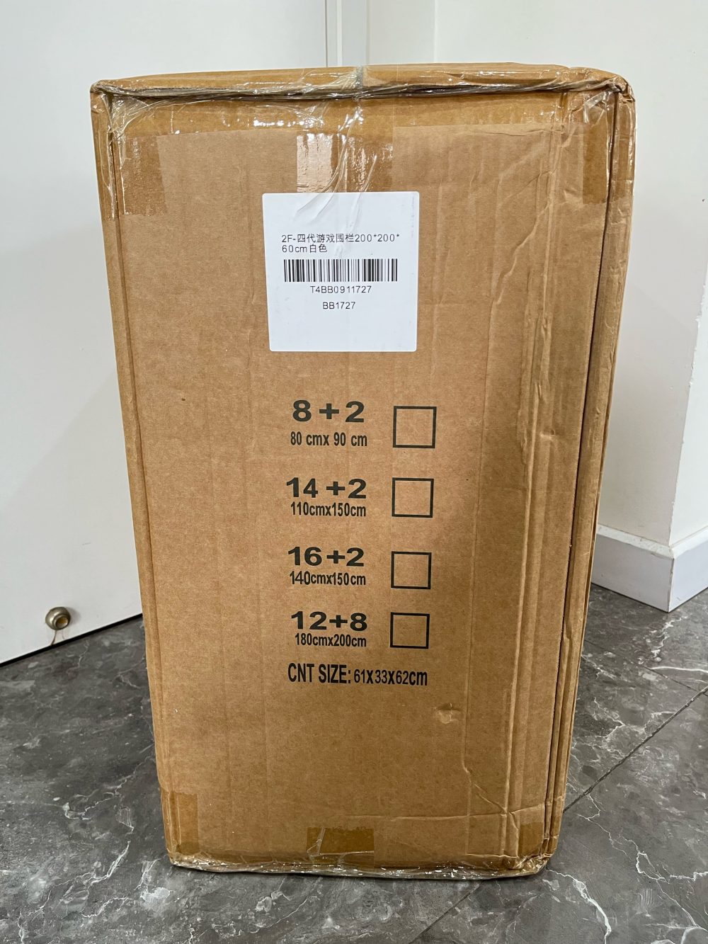 Quây nhựa gấp gọn Beige 200x200cm ( full box, new 100%) - Ảnh 5
