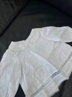 Set áo phối ren trắng, quần bí màu xám Nous Petit à petit (size 6m) - Ảnh 14