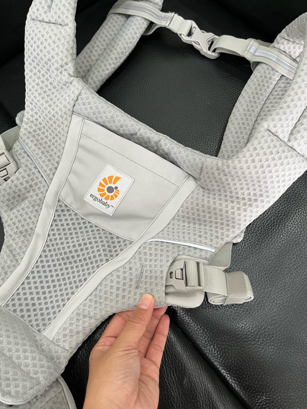 Địu Ergobaby Alta Hip Seat, Pearl Grey( size: 5kg5->20kg ~ 4->48m) - Ảnh 10