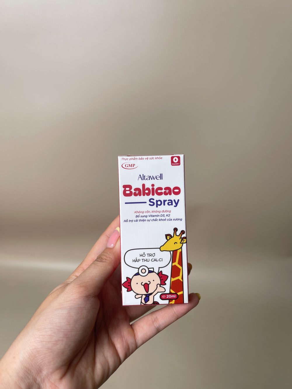 Set 2 món xịt bổ sung D3, K2 Babicao spray và nhỏ mũi Pozo Care - Ảnh 2