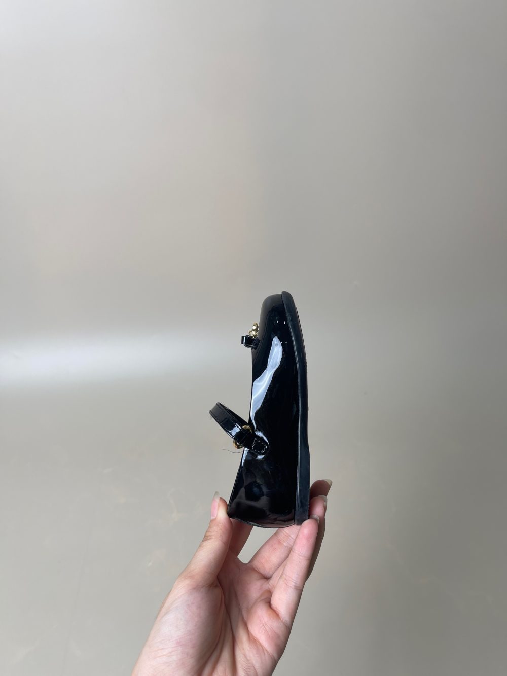 Giày búp bê Dolce&Gabbana (auth) - màu đen da bóng fullbox (size 21) - lòng chân 13-13,5cm - Ảnh 9