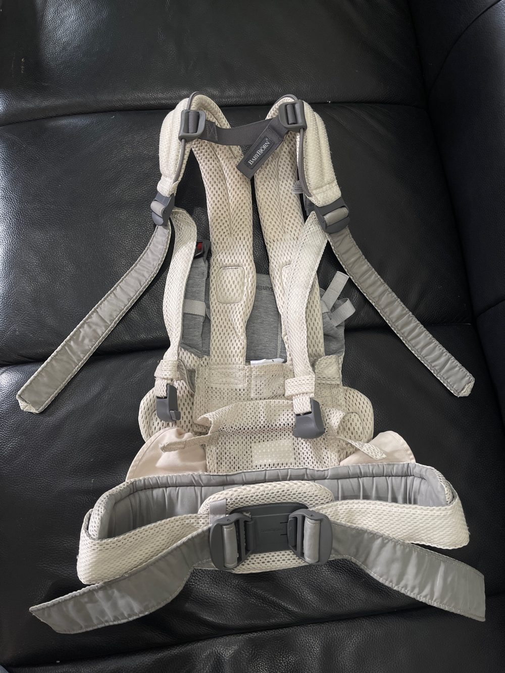 Địu Baby Bjorn màu kem (0->3y, tối đa 15kg, full box) - Ảnh 11