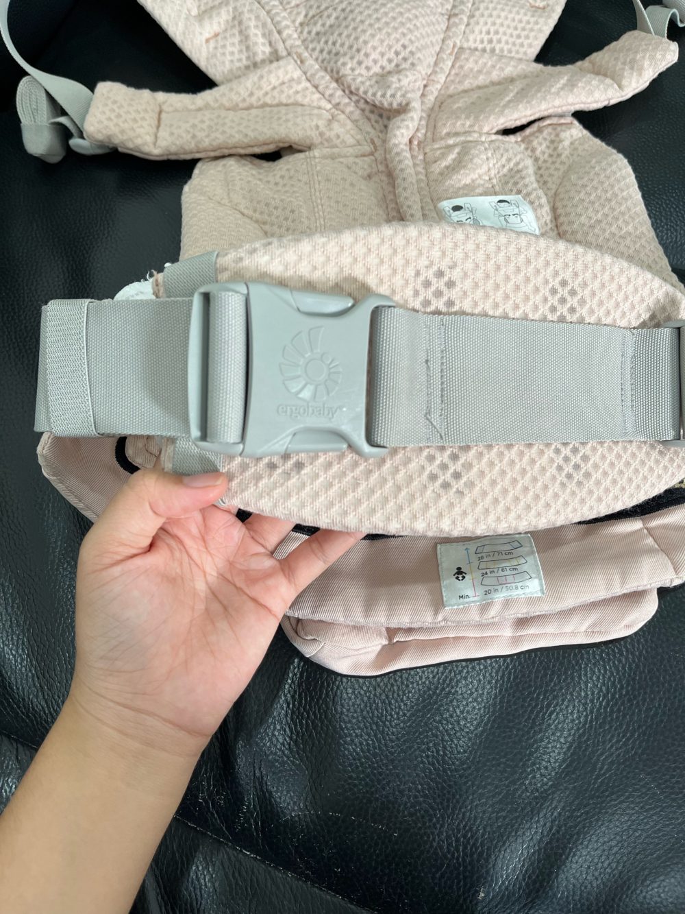 Địu Ergobaby Omni Breeze, Pink Quartz (size: 3kg2→20kg~ 0→48m) - Ảnh 13