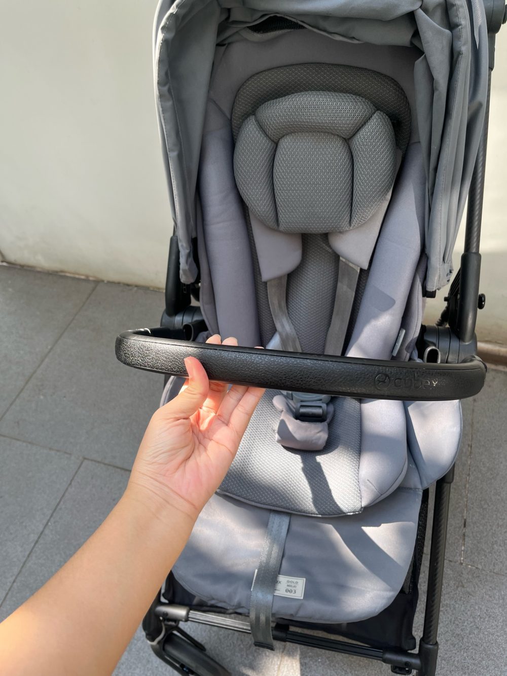 Xe đẩy Cybex melio carbon 3 màu xám ( size: sơ sinh-> 15kg) kèm đệm sơ sinh - Ảnh 8