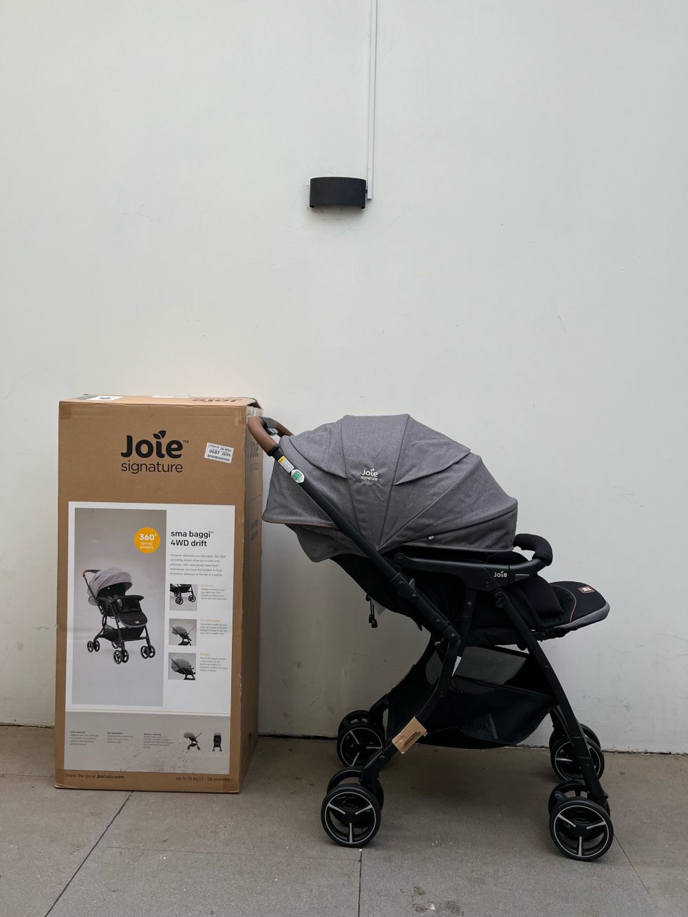 Xe đẩy Joie SMA Baggi 4WD Drift - Carbon ( size: sơ sinh->15kg) - Ảnh 11
