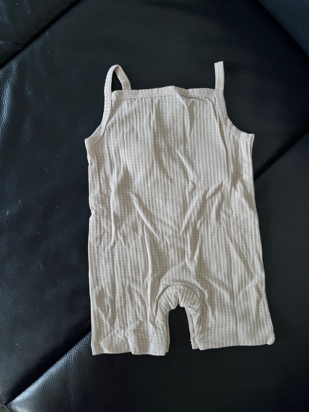 Bộ yếm rời kèm áo cộc tay La Pomme màu nâu (size 6→9m) - Ảnh 2