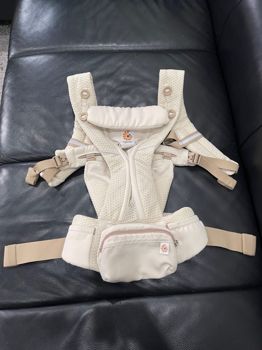 Địu Ergobaby Omni Breeze màu be (no box, size: 3kg2→20kg~ 0→48m) - Ảnh 8