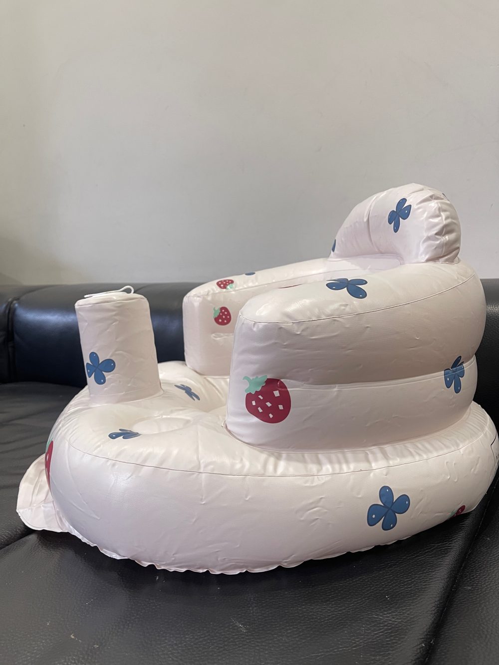 Ghế hơi tập ngồi cho bé hình dâu tây (full box, kèm gel và miếng vá) - Ảnh 4