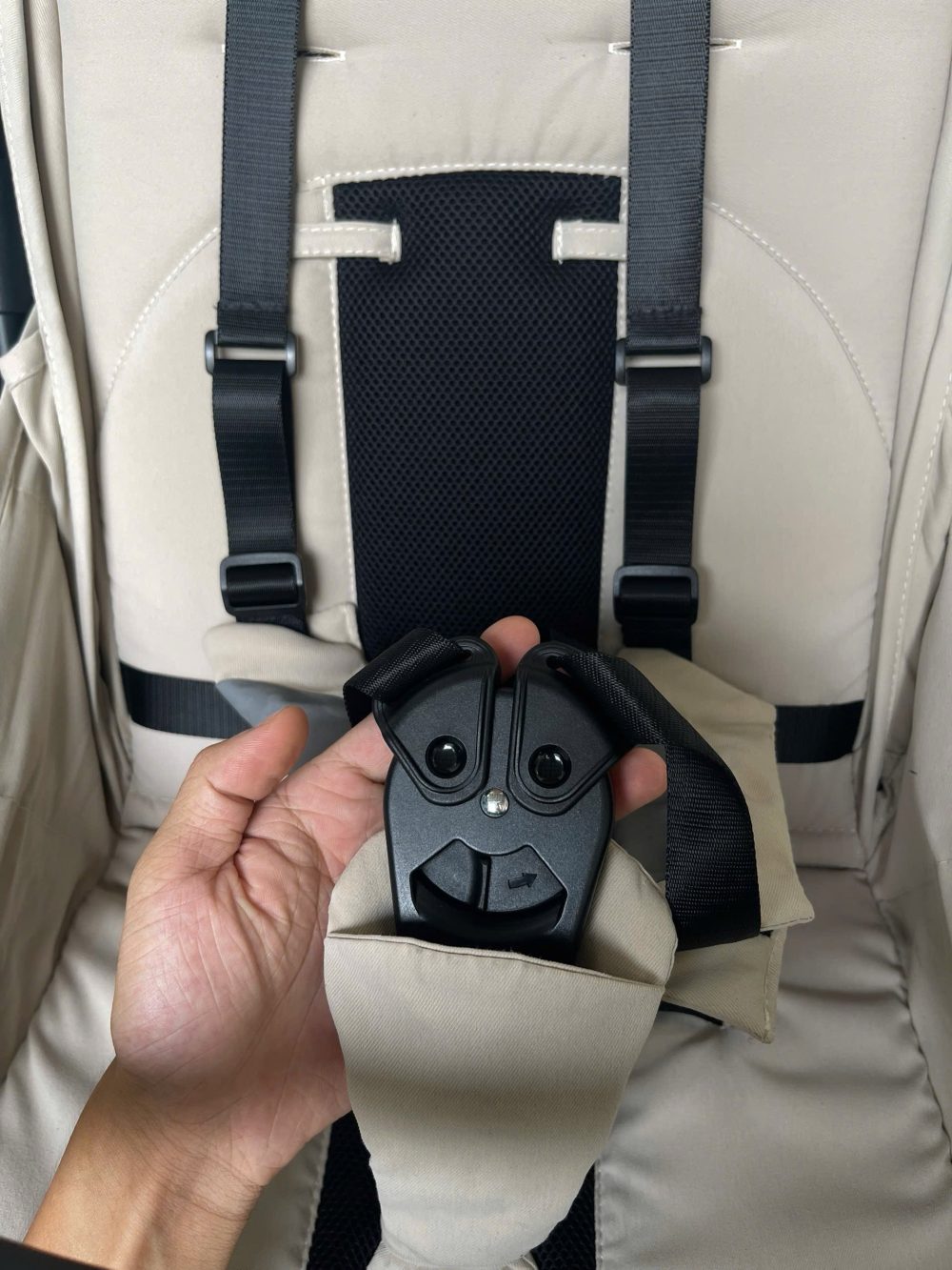 Xe đẩy Hamilton x1 plus màu be (size: sơ sinh->20kg ) - Ảnh 4