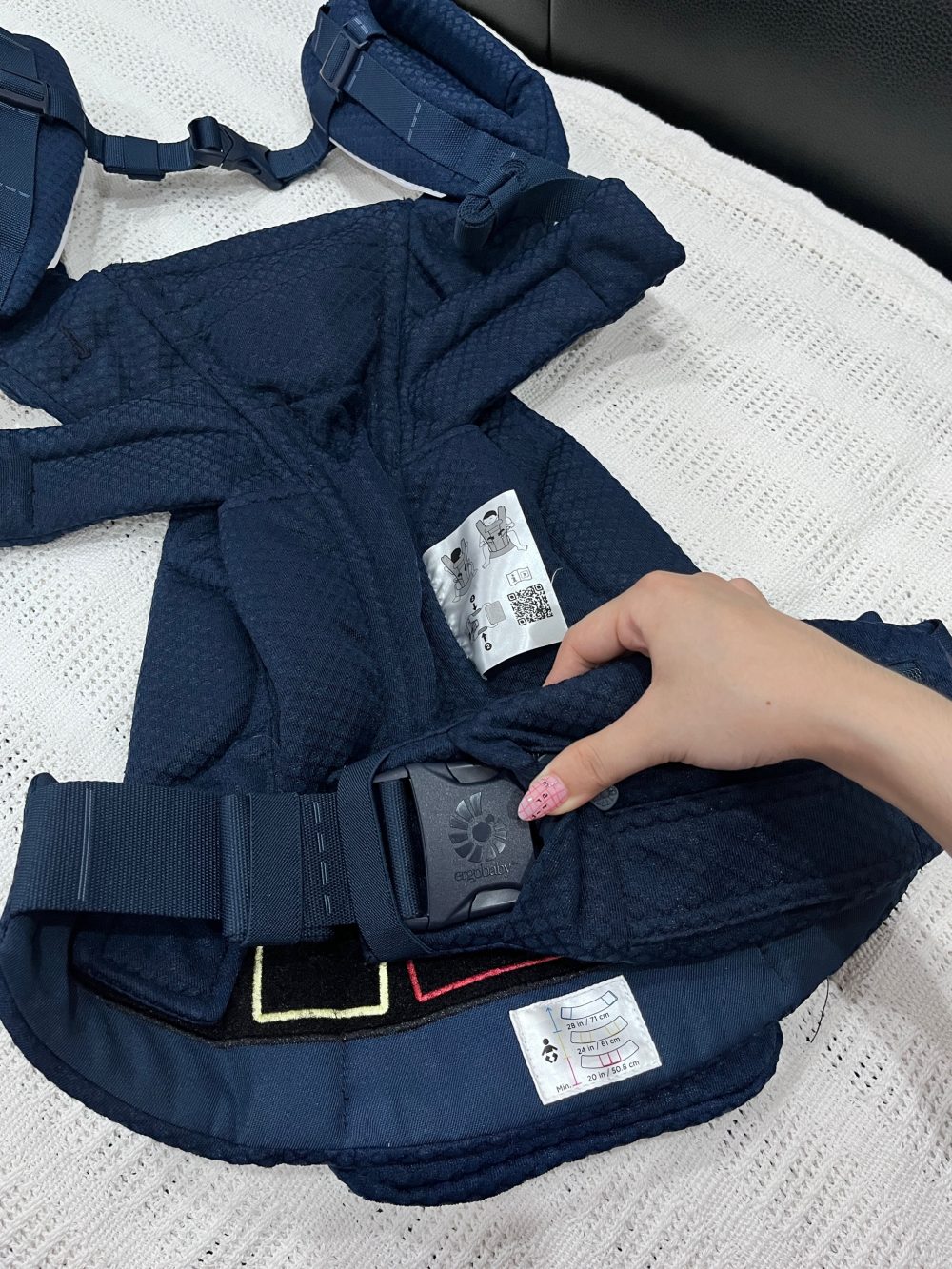 Địu bé Ergobaby Omni Deluxe, Midnight Blue ( size: 0->48m~ 3kg2->20kg4) full box - Ảnh 6