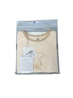 Bộ cộc tay La Pomme màu be (size: 6m)