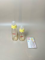 Set 2 bình sữa PPSU cổ hẹp Pigeon 160ml, 240ml ( no box) kèm núm ti size 4m+ - Ảnh 4