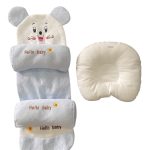 Gối chặn định hình Chillmax & Gối Nous định hình đầu màu trắng, màu xanh