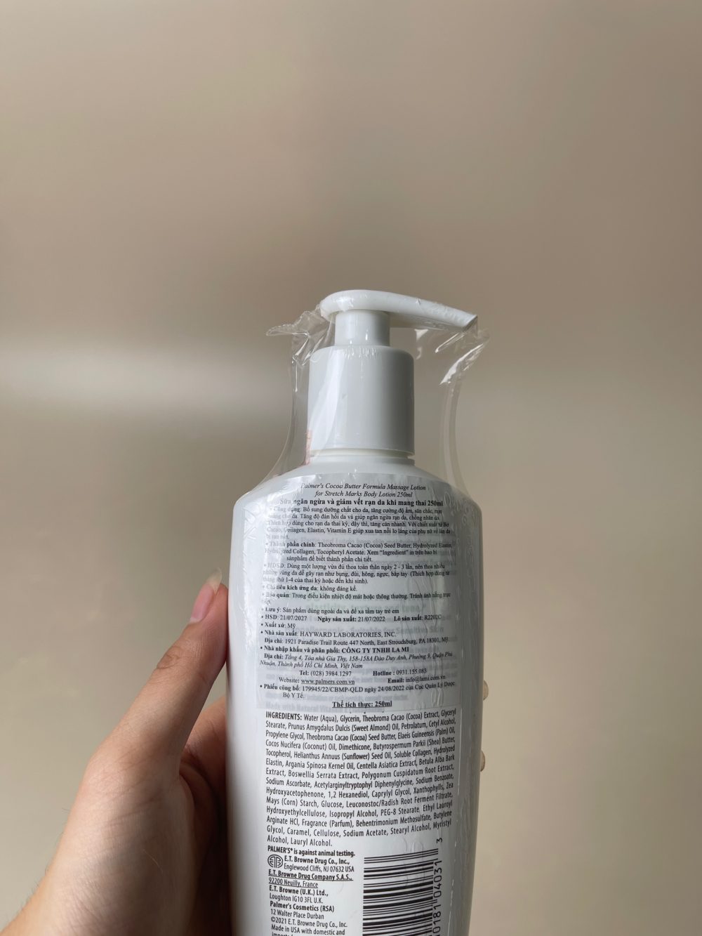 Lotion ngăn ngừa và giảm rạn da Palmer's Cocoa Butter Formula, 250ml - Date: 21/07/2027 - Ảnh 4