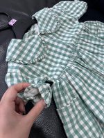 Váy caro Gingham Mothercare màu xanh (size: 6→9m) - Ảnh 6
