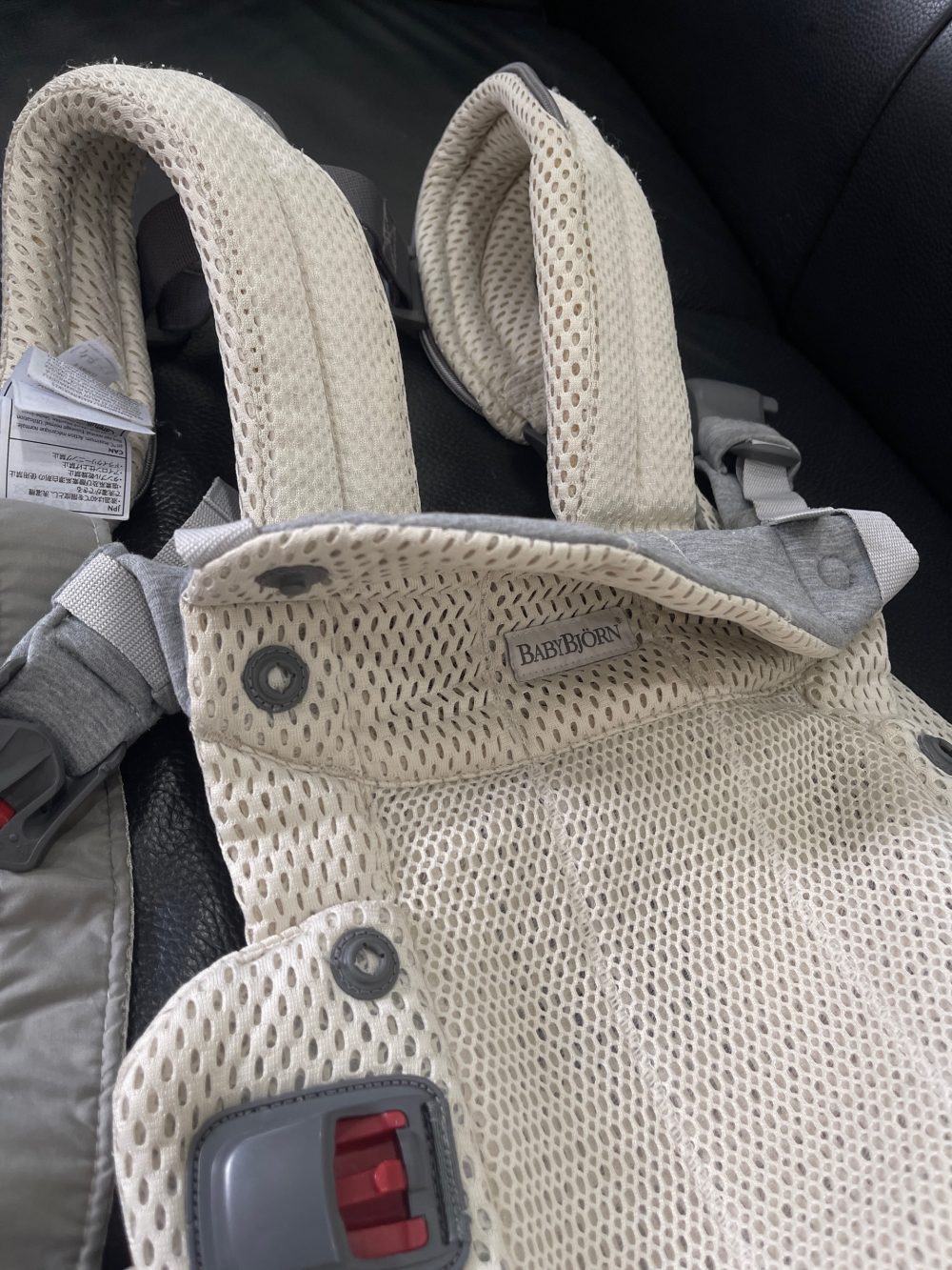 Địu Baby Bjorn màu kem (0->3y, tối đa 15kg, full box) - Ảnh 5