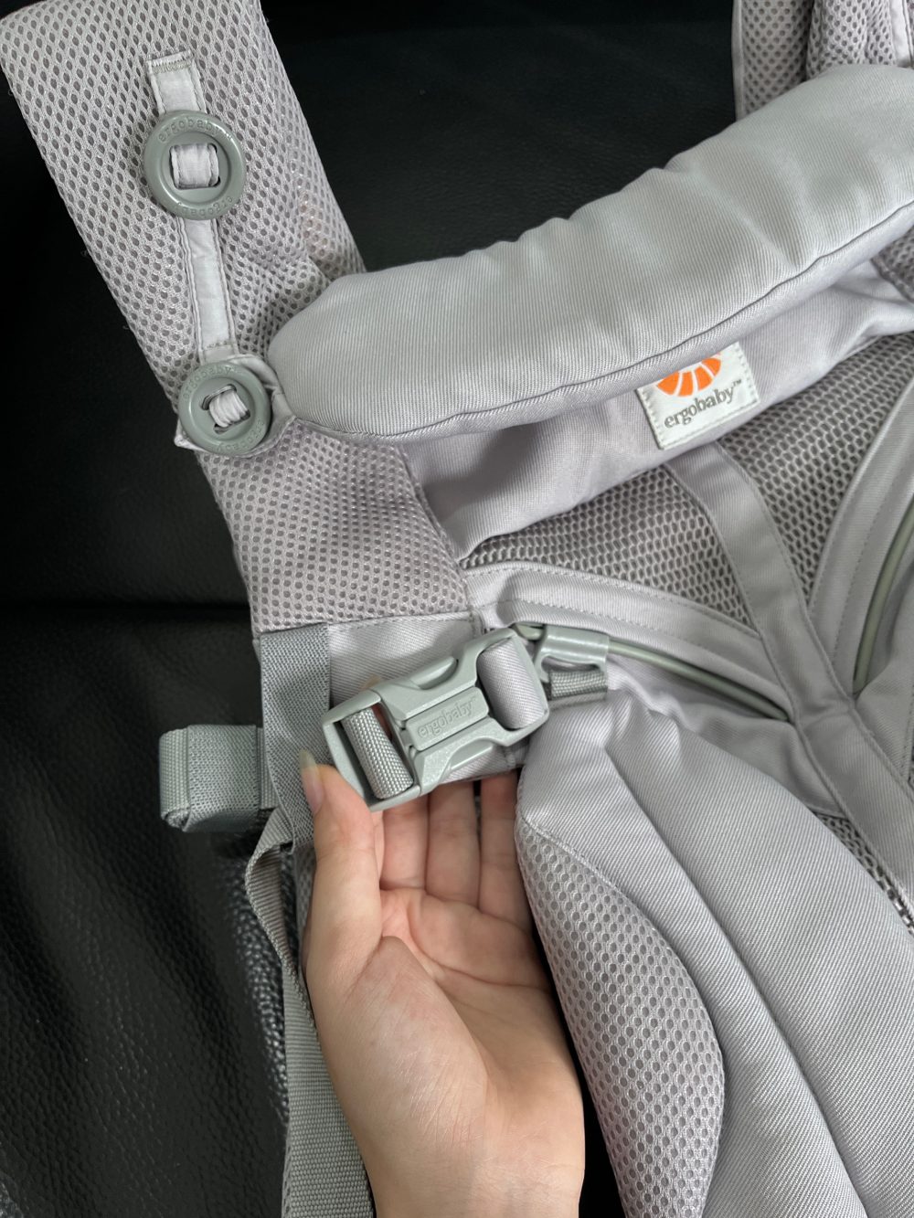 Địu Ergobaby Omni 360 airmesh màu xám (0→4y, 3.2-20kg) - Ảnh 11