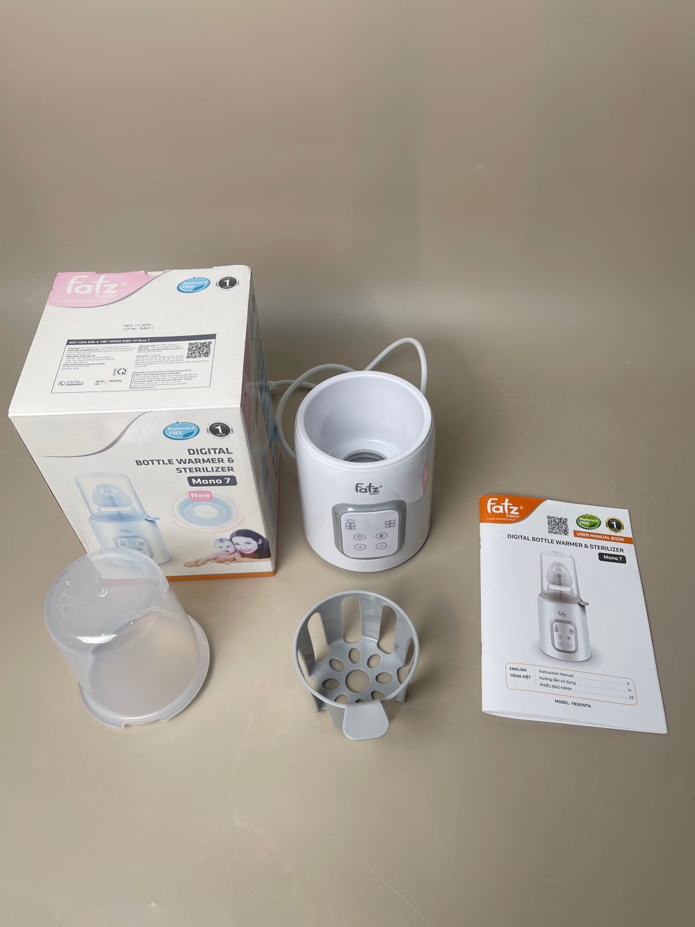 ￼Máy hâm sữa và tiệt trùng điện tử Fatz Baby Mono7 (full box) - Ảnh 15