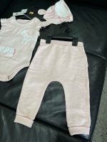 Set bodysuit, quần dài và mũ Mothercare màu hồng (size:9→12m) - Ảnh 2