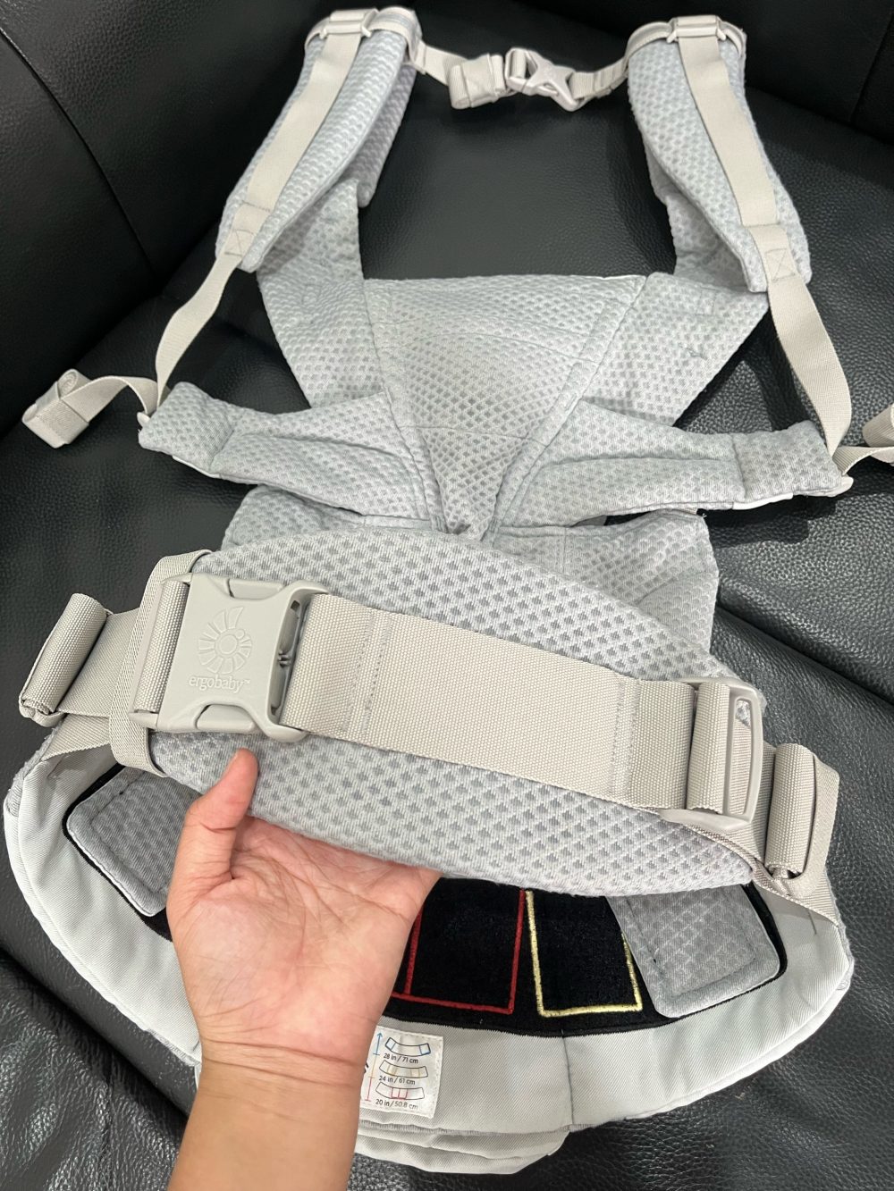 Địu cho bé Ergobaby Omni Breeze, Pearl Grey ( size: 3kg2->20kg~ 0->48m) - Ảnh 12