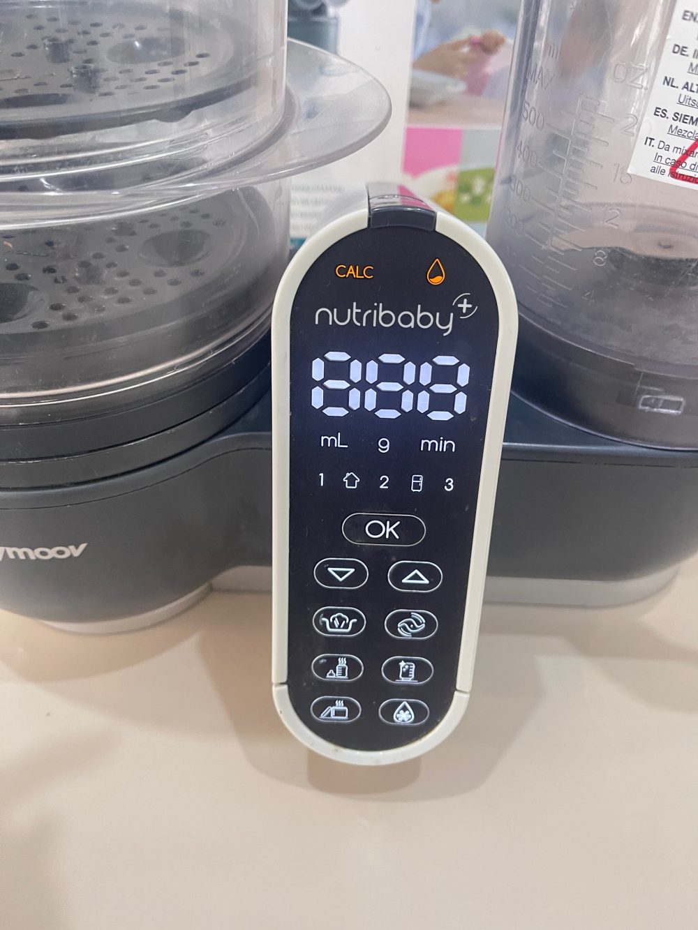 Máy tiệt trùng xay hấp đa năng Babymoov Nutribaby Plus 5 in 1 ( full box) - Ảnh 31