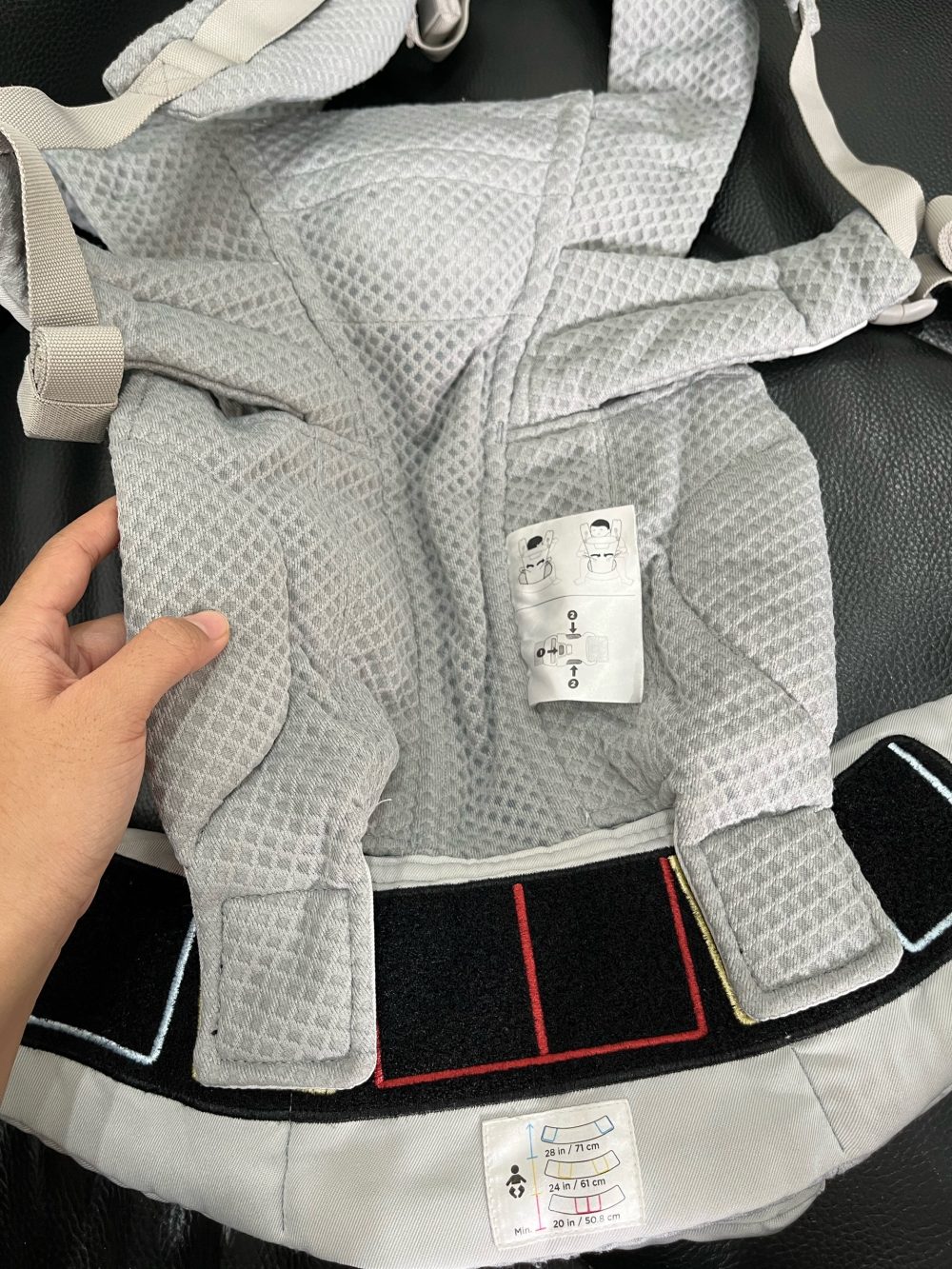 Địu Ergobaby Omni Breeze, Pearl Grey (size: 3kg2→20kg~ 0→48m) - Ảnh 14