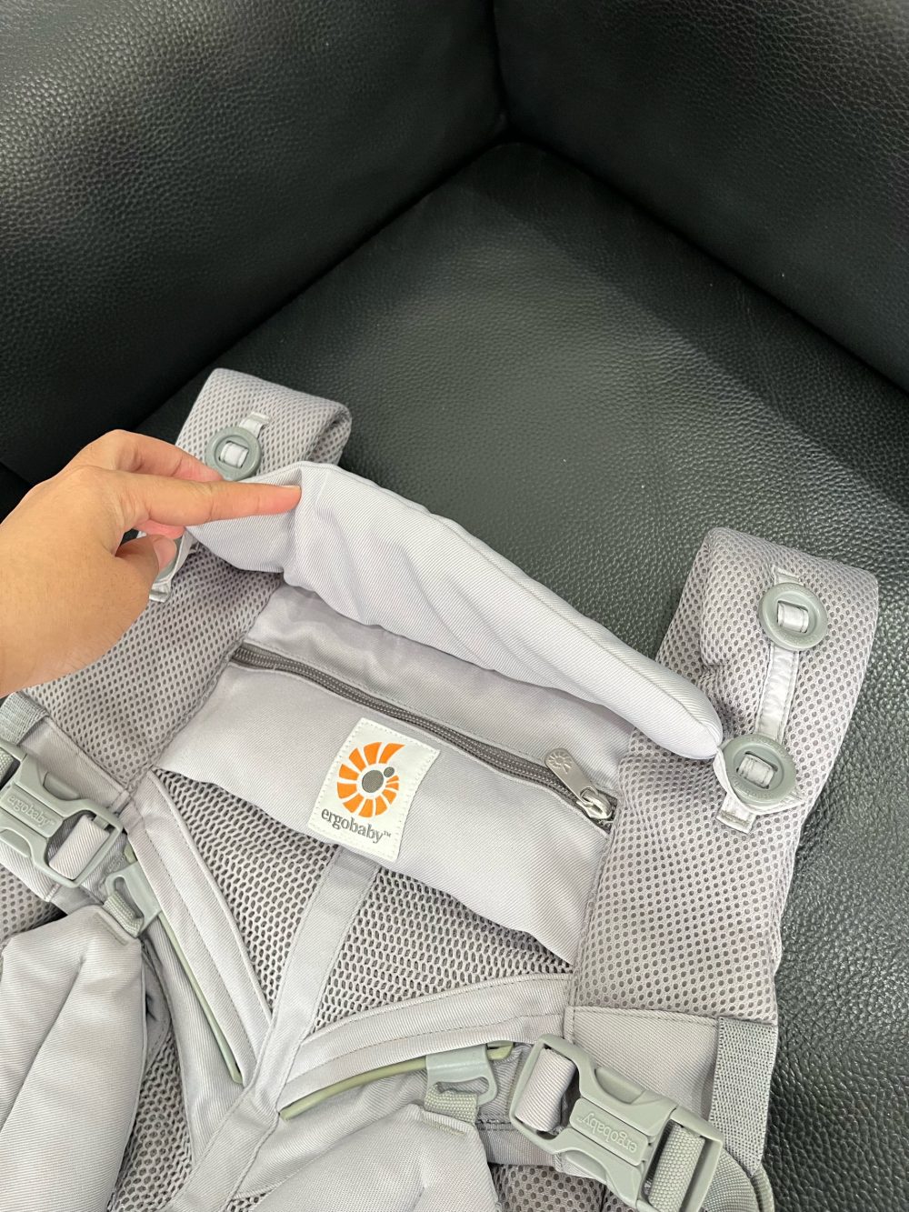 Địu Ergobaby Omni 360 Cool Air Mesh, Pearl Grey ( size:0->48m~ 3kg2->20kg) - Ảnh 3