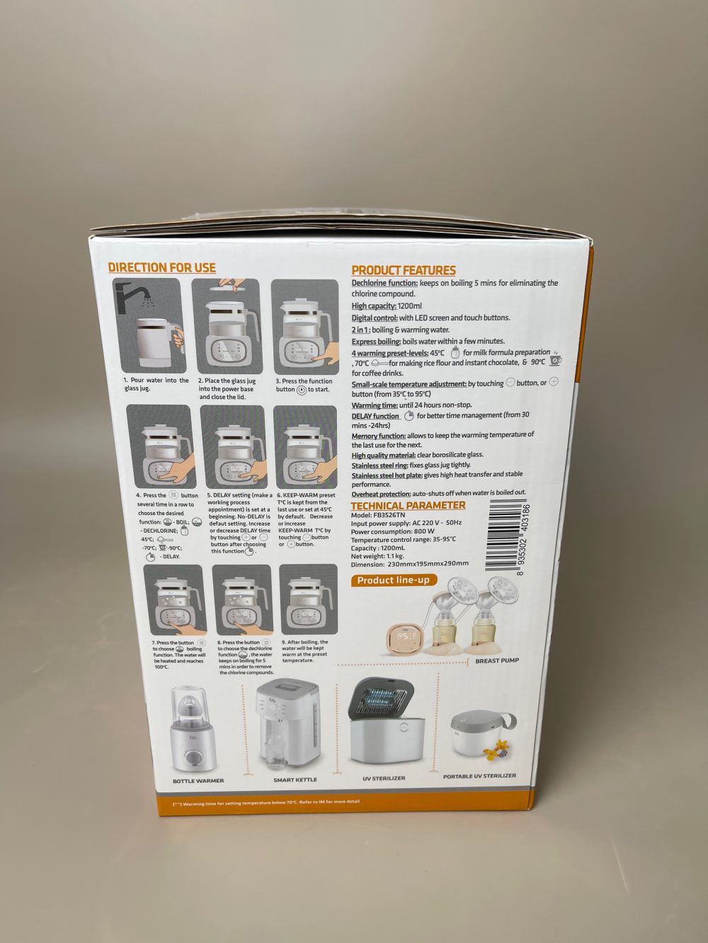 Máy đun và hâm nước pha sữa Fatzbaby Quick 9 ( fullbox) - Ảnh 15
