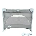 Giường cũi Joie Kubbie Sleep Foggy Gray (tối đa 9kg) tặng kèm đệm sơ dừa & drap size 80x50cm