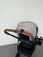 Xe đẩy Nuna triv màu xám be khung đen ( size: 0->22kg, full box) kèm cúp holder và adapter - Ảnh 3