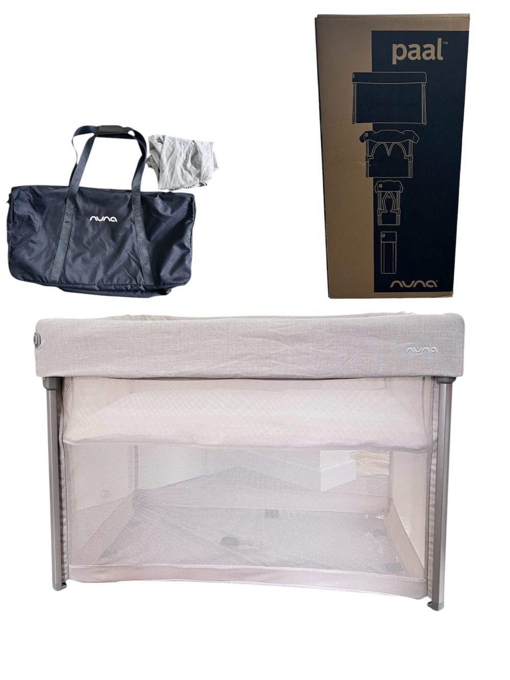 Củi vãi gấp gọn Nuna PAAL - màu Biscotti (fullbox, bill VNQ, còn BH 6/2027) - Ảnh 1