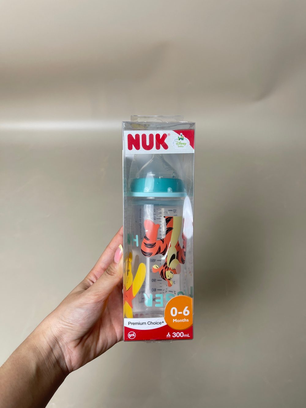 Bình sữa NUK cổ rộng DISNEY Premium Choice 300 ml (full box, 0->6m) - Ảnh 3