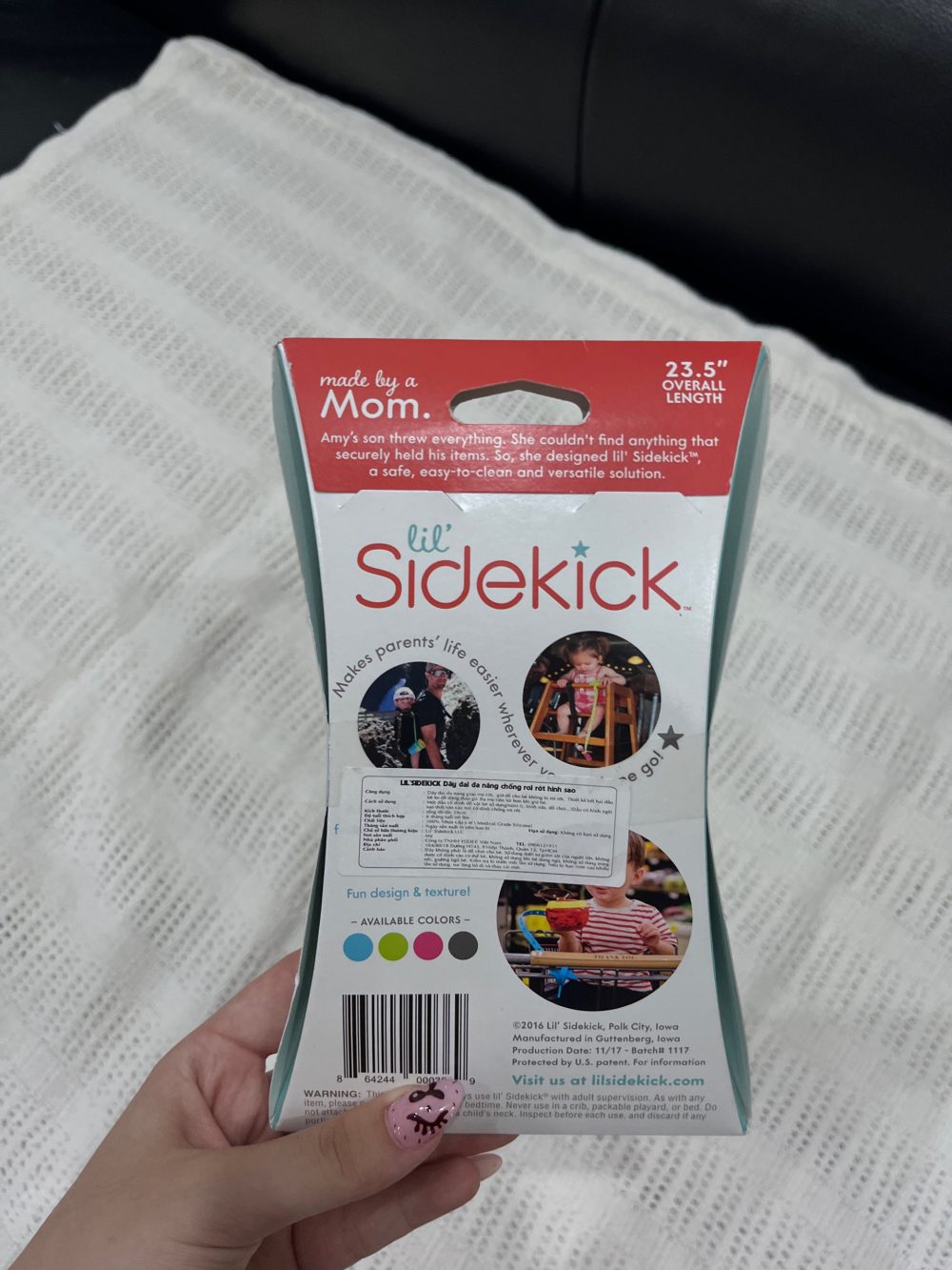 Địu 4 tư thế Mothercare ( size: Sơ sinh-> 15kg) tặng kèm dây đeo đa năng Lil' Sidekick - Ảnh 10