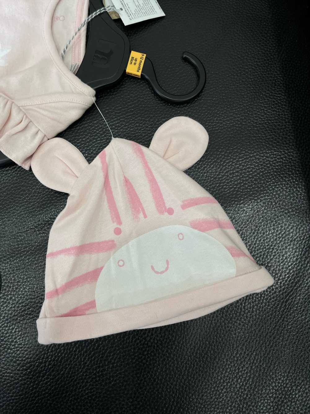 Set bodysuit, quần dài và mũ Mothercare màu hồng (size:9→12m) - Ảnh 3