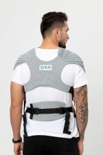 Địu vải BUBI Gen3 trợ lực vải cotton màu xám ( size: ) cho bé 0->2y~ 3kg5->14kg - Ảnh 10