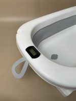 Set 4 món thau tắm, tựa lưng, ca tắm, mũ tắm màu xám, trắng - Ảnh 7