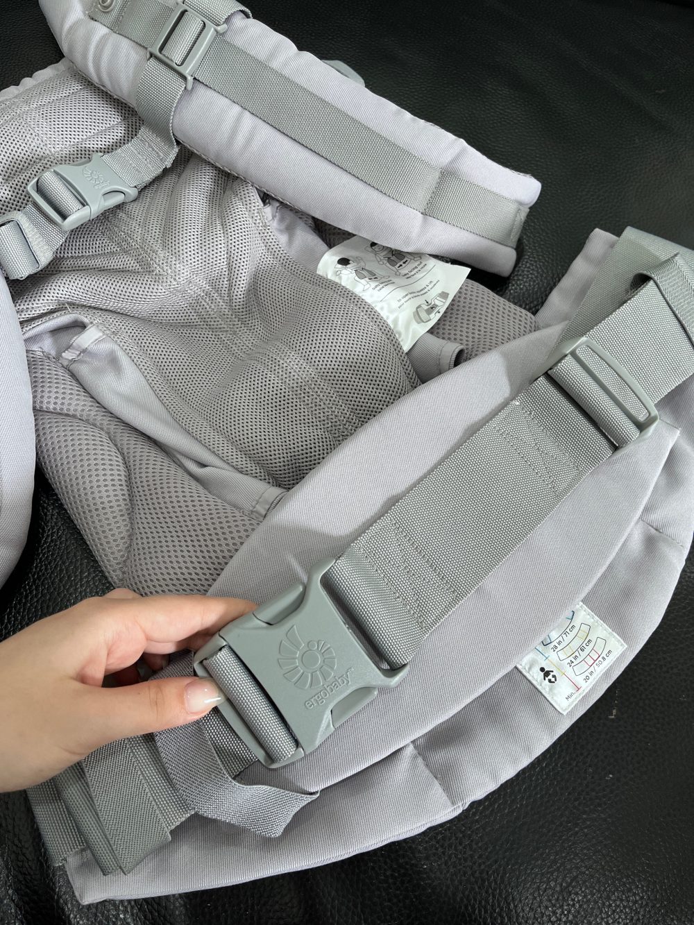 Địu Ergobaby Omni 360 airmesh màu xám (0→4y, 3.2-20kg) - Ảnh 10