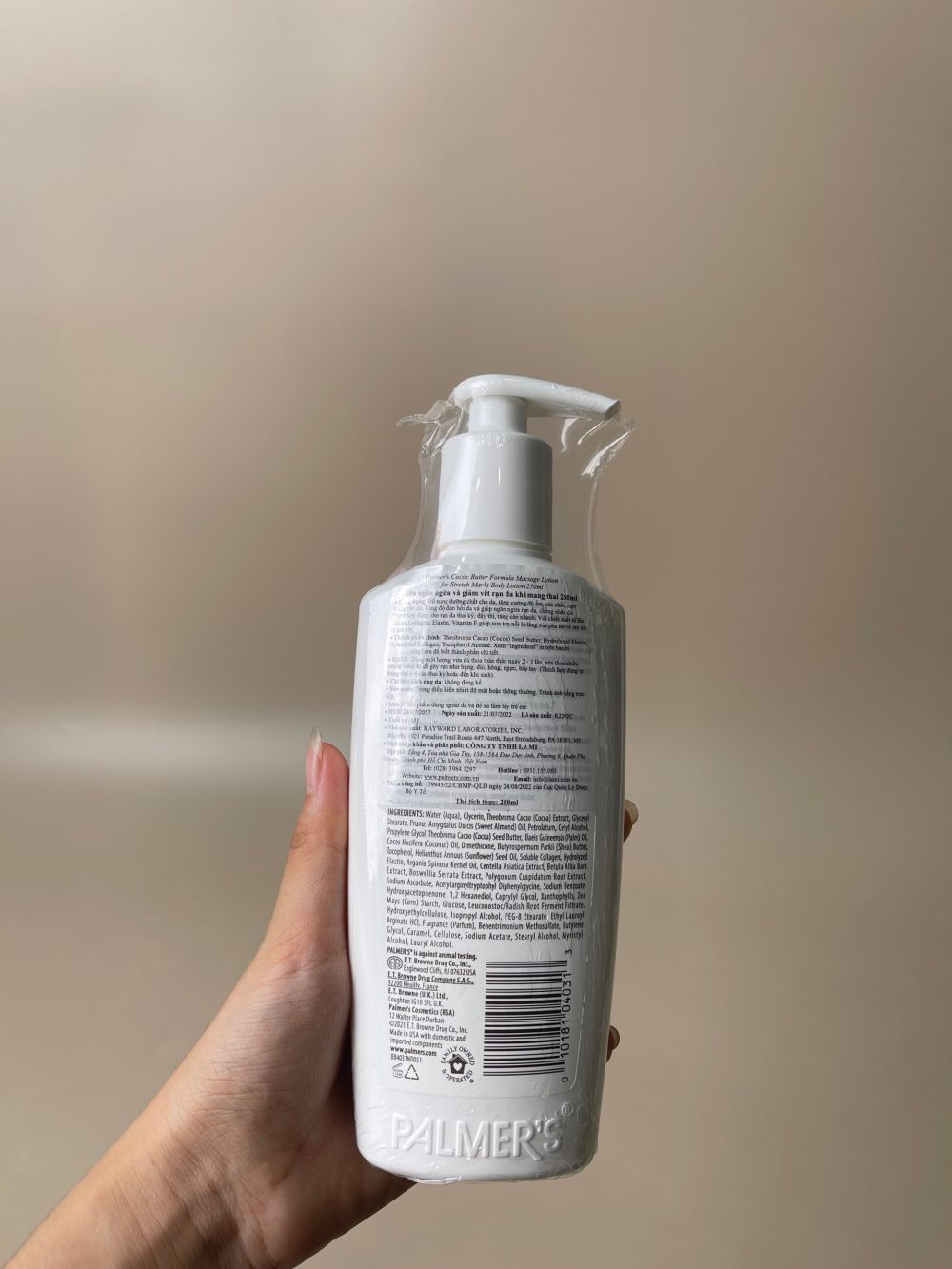 Lotion ngăn ngừa và giảm rạn da Palmer's Cocoa Butter Formula, 250ml - Date: 21/07/2027 - Ảnh 3