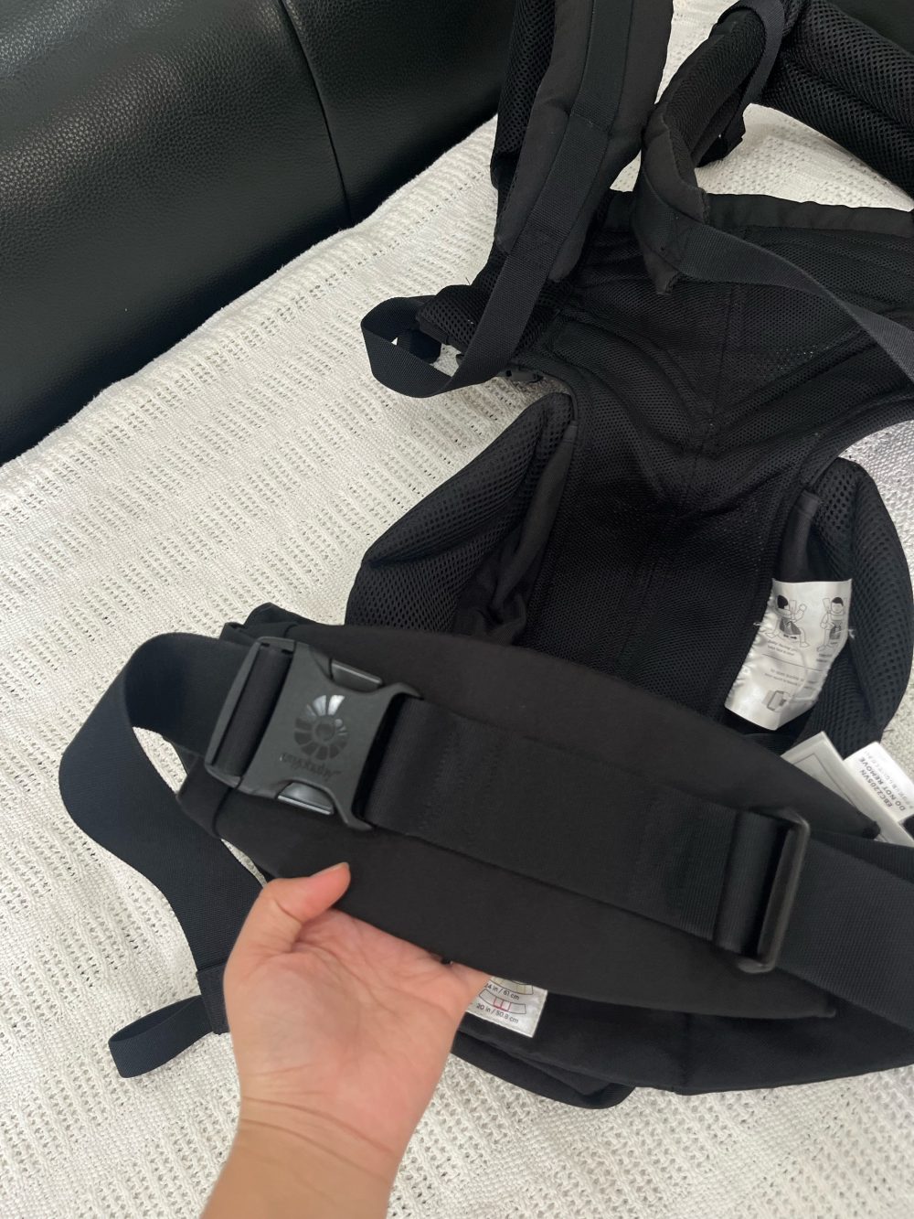 Địu Ergobaby Omni 360 Cool Air Mesh, Onyx Black ( Size: 3.2->20kg ~ 0->48m) - Ảnh 11