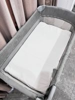 Giường cũi Joie Kubbie Sleep Foggy Gray (tối đa 9kg) tặng kèm đệm sơ dừa & drap size 80x50cm - Ảnh 15