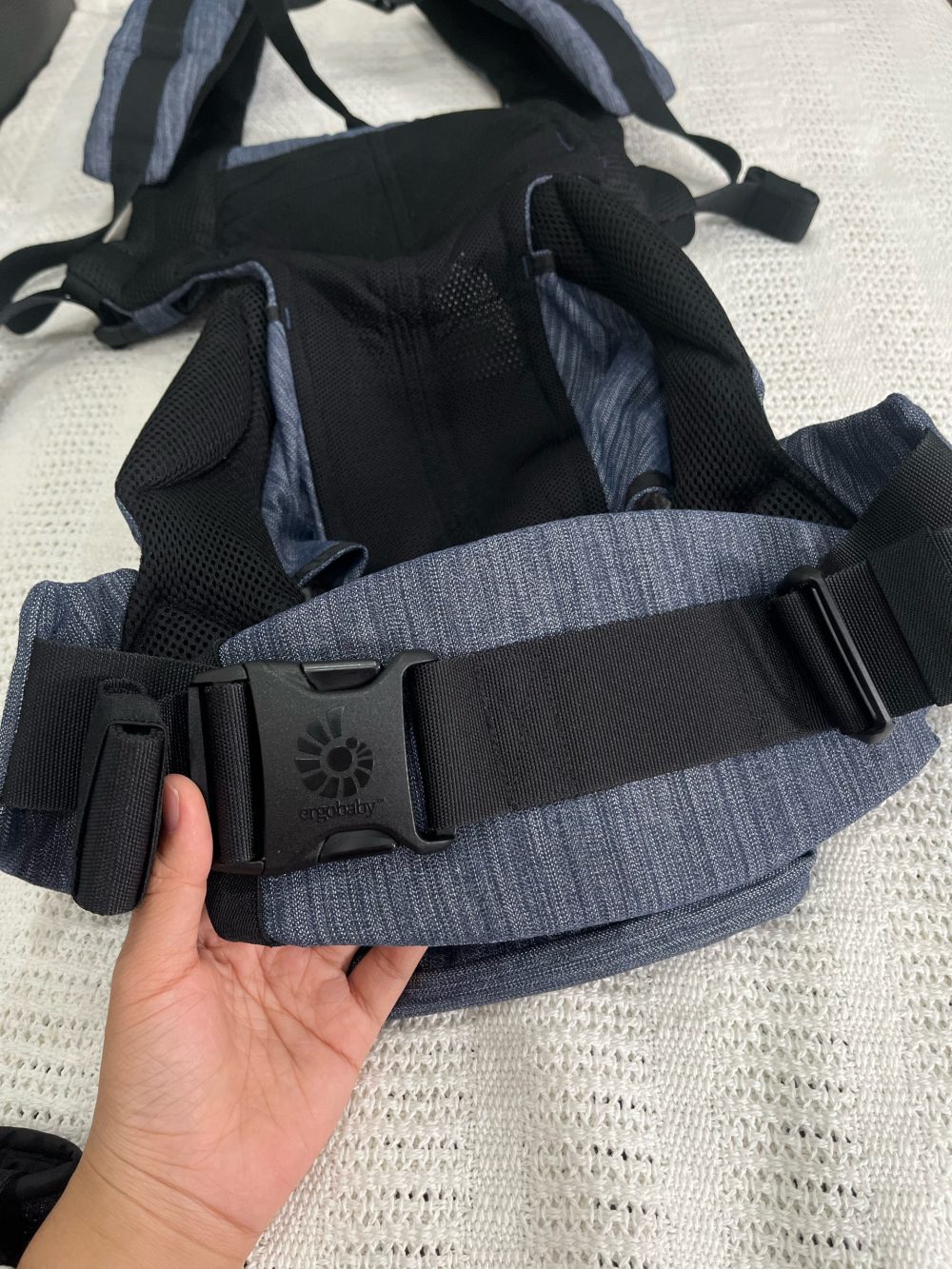 Địu Ergobaby Omni 360 Cool Air Mesh màu Indigo Weave ( size: 0->48m~ 3kg2-> 20kg) - Ảnh 21