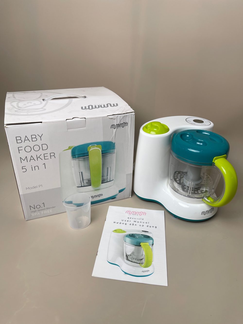 Máy xay và hấp thức ăn cho bé MumMom 5 in 1 (full box) - Ảnh 5