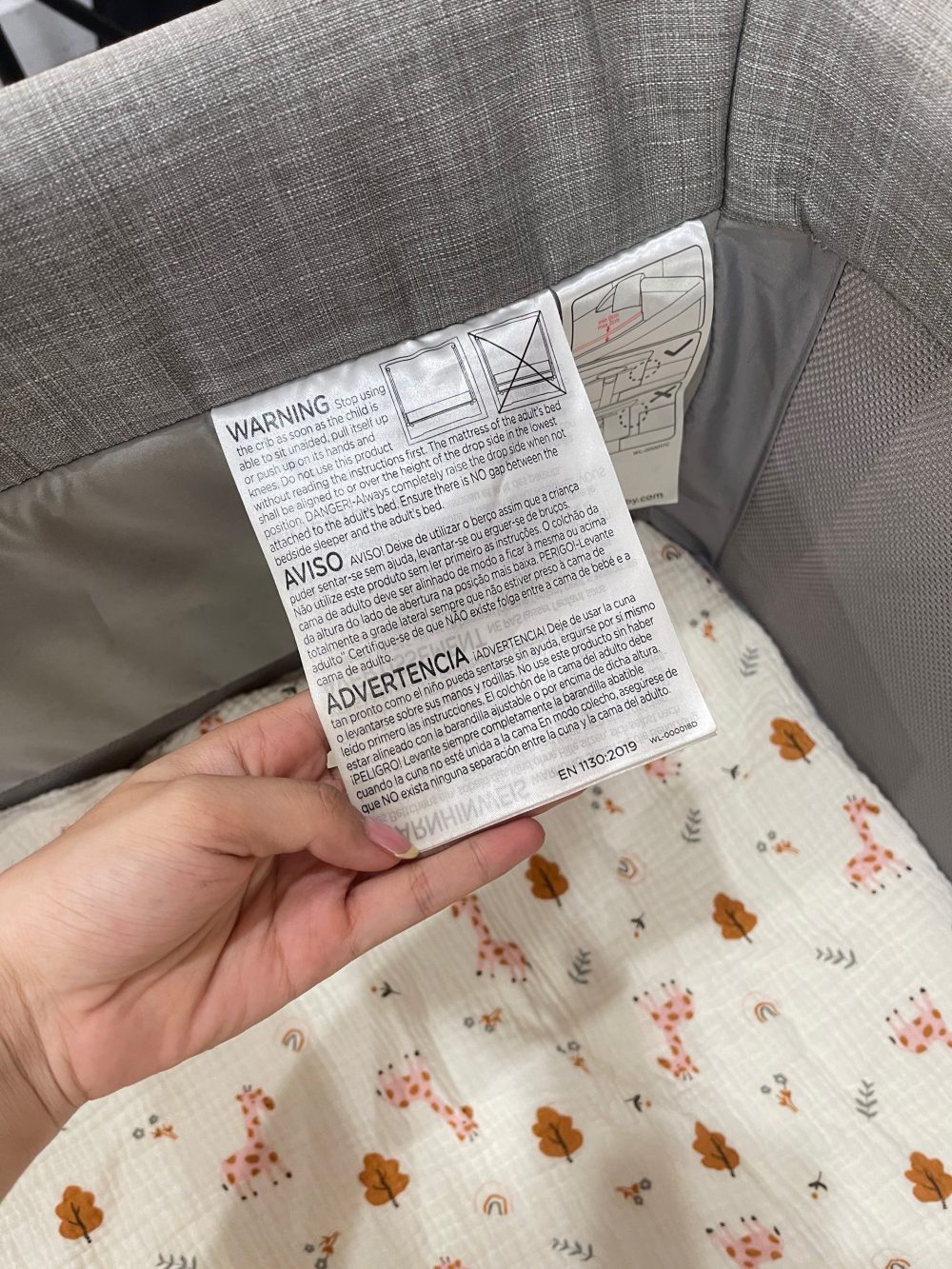 Nôi ngủ Joie Roomie Glide Foggy màu xám (tối đa 9kg) - Ảnh 4