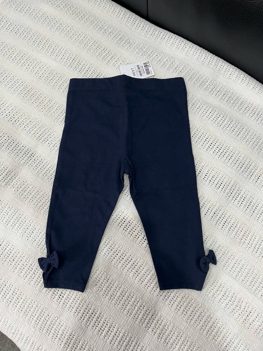 Quần legging lửng nơ Next baby màu xanh navy (size:9/12m,4/5y,6/7y) - Ảnh 5