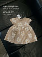 Váy đầm xòe Next baby Cotton mỏng mát họa tiết hoa màu be( size: 9/12m, 12/18m,5/6m) - Ảnh 2