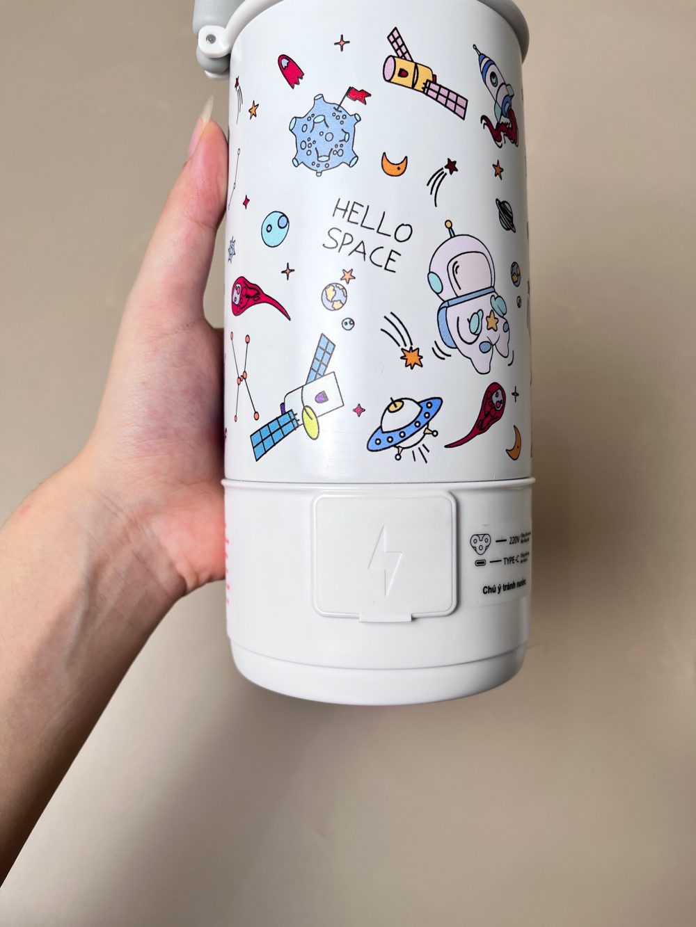 Bình đun nước cầm tay Moaz BéBé màu trắng (no box) - Ảnh 11