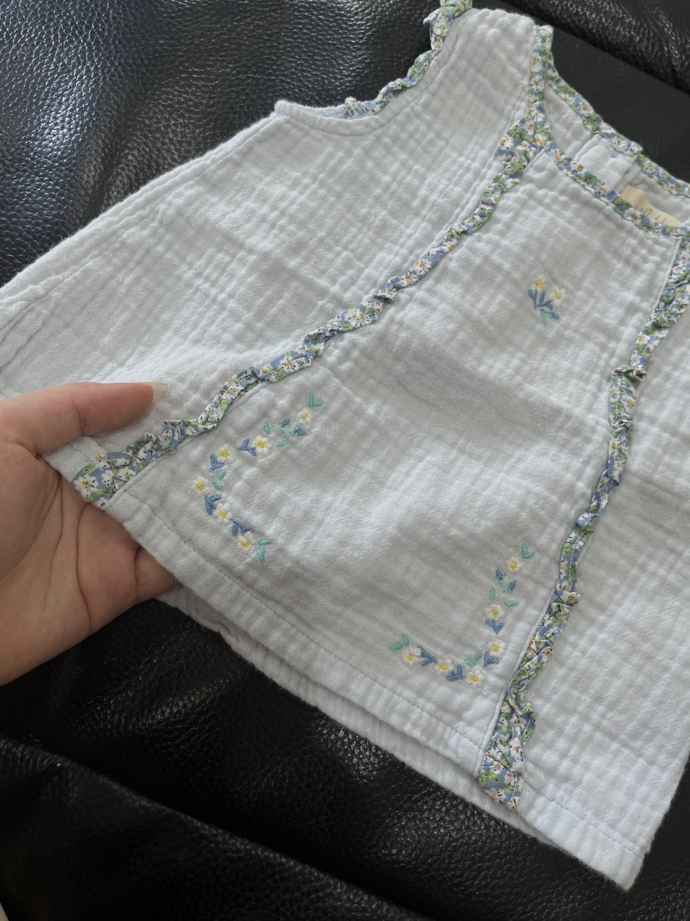 Set 2 đồ bộ cotton Verdaubet màu be, Abetta màu xanh (12→18m) - Ảnh 9