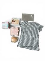 Set 2 áo ngực hút sữa Mom Trusted và áo cho bé bú ( size: L) tặng kèm miếng thấm sữa pigeon
