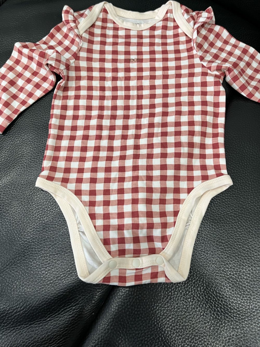 Set 2 bodysuit Nous hoạ tiết caro đỏ ( size: 6->9m) - Ảnh 13