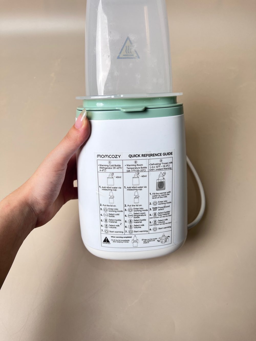 Máy hâm sữa Momcozy Classic (fullbox) - Ảnh 17